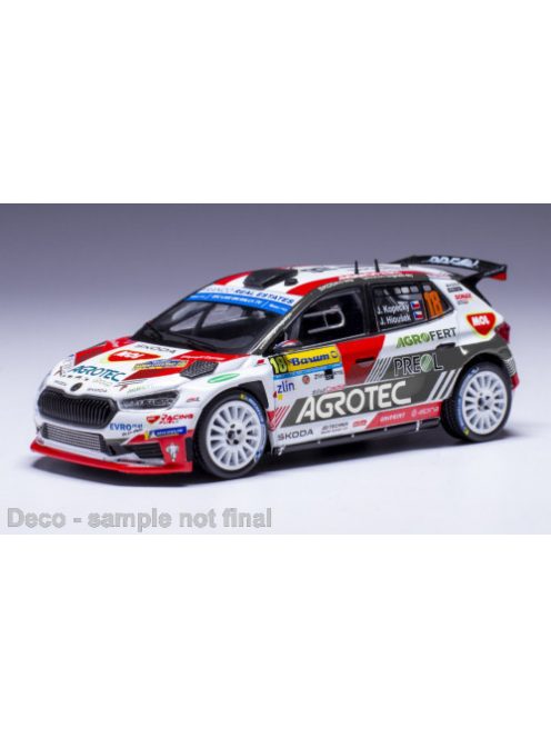 Ixo-Models - 1:43 Skoda Fabia Rally2 #18 J. Kopecky, J. Hlousek Barum Rally 2023  - IXO