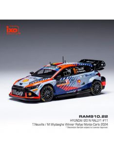   Ixo-Models - 1:43 Hyundai i20 N Rally1 Hybrid Hyundai Shell Mobis WRT #11 Thierry Neuville, Martijn Wydaeghe, Rallye Monte Carlo 2024 - IXO