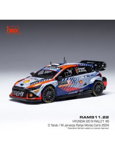   Ixo-Models - 1:43 Hyundai i20 N Rally1 #8 Tanak/Jarveoja WRC Rallye Monte Carlo 2024 - IXO