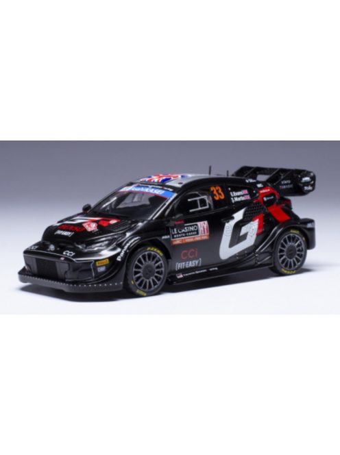 Ixo-Models - TOYOTA YARIS GR RALLY1 TEAM GAZOO RACING WRT N 33 3rd RALLY MONTECARLO 2024 ELFYN EVANS - SCOTT MARTIN BLACK