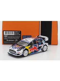   Ixo-Models - FORD ENGLAND PUMA RALLY1 TEAM RED BULL WORLD RALLY M-SPORT N 16 5th RALLY MONTECARLO 2024 ADRIEN FOURMAUX - ALEXANDRE CORIA WHITE BLU RED