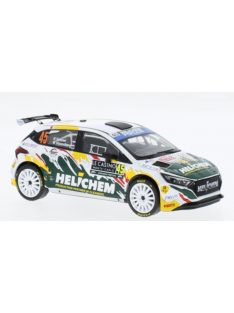   Ixo-Models - HYUNDAI i20 N RALLY2 N 45 RALLY MONTECARLO 2024 HENK VOSSEN - WILLEM VISSENBERG WHITE GREEN YELLOW