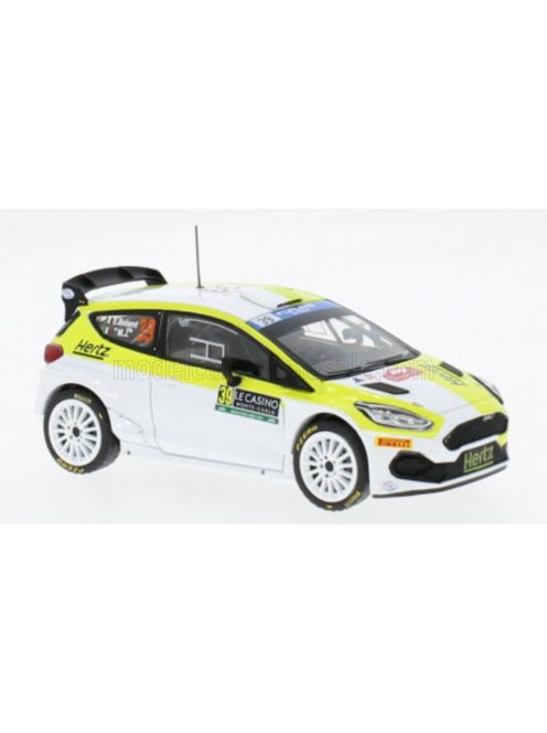 Ixo-Models - FORD ENGLAND 	FIESTA RALLY2 TEAM FORD WRT N 39 RALLY MONTECARLO 2024 EAMONN BOLAND - MJ WHITE YELLOW