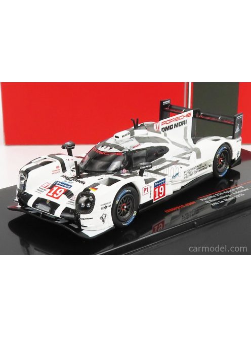 Ixo-Models - Porsche 919 Hybrid Turbo Team Porsche N 19 Winner 24H Le Mans 2015 E.Bamber - N.Tandy - N.Hulkenberg White Grey Black