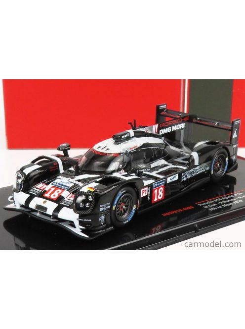 Ixo-Models - Porsche 919 Hybrid Turbo Team Porsche N 18 Pole Position 24H Le Mans 2015 M.Lieb - R.Dumas - N.Jani Black