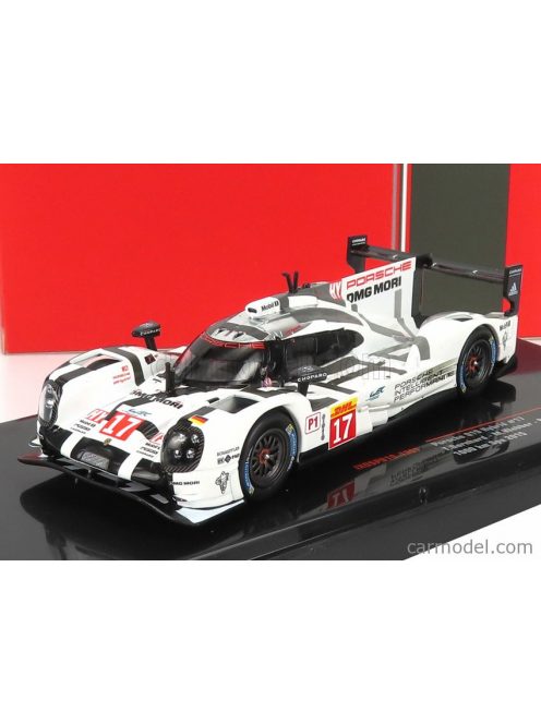 Ixo-Models - Porsche 919 Hybrid 2.0L Turbo V4 Team Porsche N 17 3Rd 1000Km Spa 2015 T.Bernhard - B.Hartley - M.Webber White Grey Black