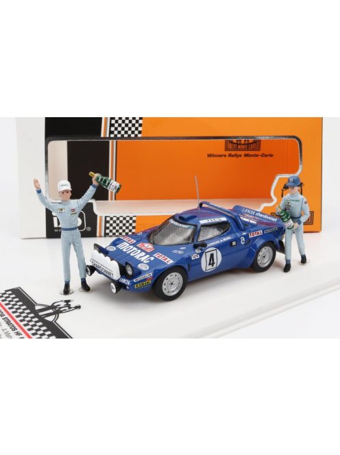 Ixo-Models - LANCIA STRATOS HF (night version) N 4 WINNER RALLY MONTECARLO 1979 WITH FIGURE BERNARD DARNICHE - ALAIN MAHE BLUE