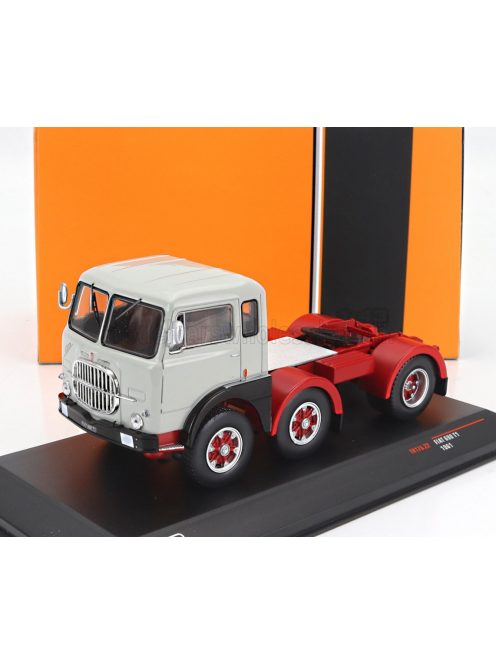 Ixo-Models - FIAT 690 T1 TRACTOR TRUCK 3-ASSI 1961 GREY RED