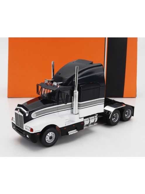 Ixo-Models - KENWORTH T600A TRACTOR TRUCK 3-ASSI 1986 BLACK WHITE