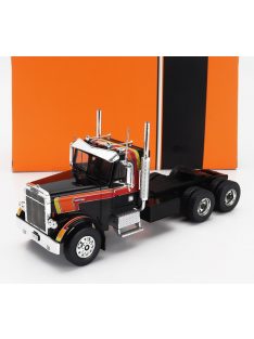   Ixo-Models - FREIGHTLINER FLC 120 64T TRACTOR TRUCK 3-ASSI 1977 BLACK RED ORANGE