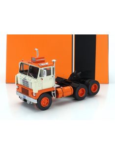   Ixo-Models - WHITE 7400 TRACTOR TRUCK 2-ASSI 1960 CREAM ORANGE