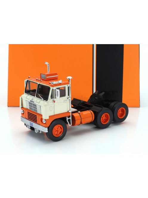 Ixo-Models - WHITE 7400 TRACTOR TRUCK 2-ASSI 1960 CREAM ORANGE