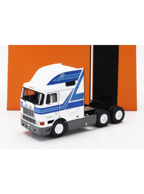 Ixo-Models - INTERNATIONAL EAGLE CABOVER TRACTOR TRUCK 3-ASSI 1995 WHITE BLUE