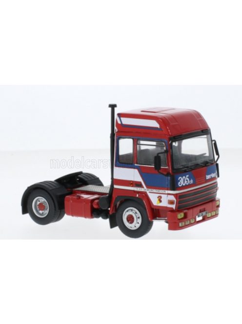 Ixo-Models - BERLIET TR350 TRACTOR TRUCK 2-ASSI 1978 RED BLUE WHITE