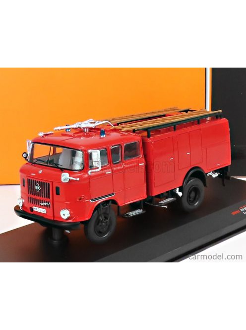 Ixo-Models - Ifa W50 Tlf16 Tanker Truck Feuerwehr 1965 Red