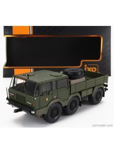   Ixomodels - Tatra 813 Nva 6X6 Truck Cassonato Double Cabine 3-Assi 1968 Military Green