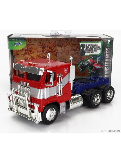 Jada - Peterbilt 352 Tractor Truck 3-Assi 1979 - Optimus Prime Transformers Movie Red Blue