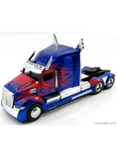   Jada - Western Star 5700 Xe Tractor Truck 2009 - Optimus Prime Transformers V L'Ultimo Cavaliere - Movie 2017 Blue Met Red