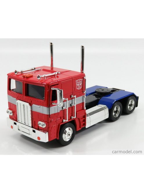 Jada - Peterbilt 352 Tractor Truck 3-Assi 1979 - Optimus Prime Transformers Iv L'Era Dell'Estinzione - Movie 2014 Red Blue