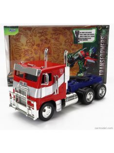   Jada - Peterbilt 352 Tractor Truck 3-Assi 1979 - Optimus Prime Transformers Movie Red Blue