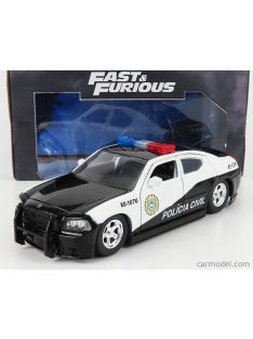   Jada - Dodge Charger Srt8 Police 2006 - Fast & Furious White Black