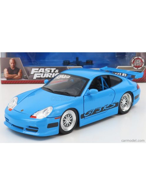 Jada - Porsche 911 996 Gt3 Rs Coupe 2001 - Fast & Furious Light Blue