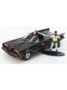   Jada - BATMAN BATMOBILE 1966 - CLASSIC TV SERIES WITH BATMAN FIGURE BLACK RED