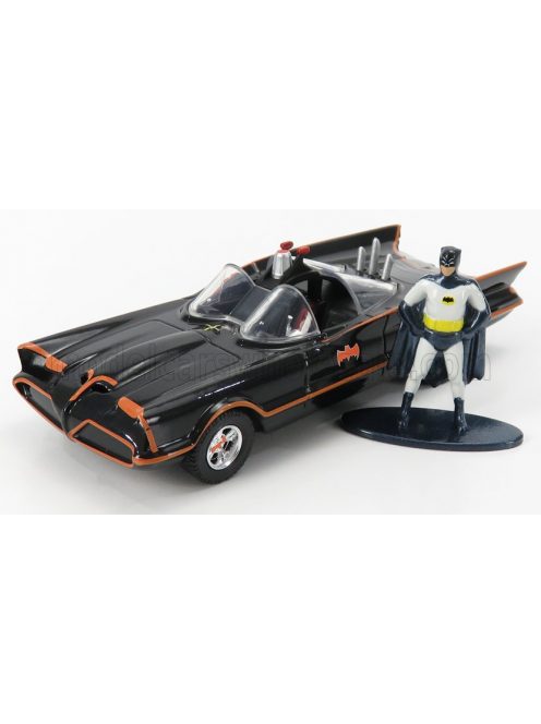 Jada - BATMAN BATMOBILE 1966 - CLASSIC TV SERIES WITH BATMAN FIGURE BLACK RED