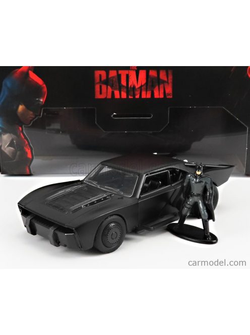 Jada - Batman Batmobile With Figure 2022 - The Batman Movie Matt Black