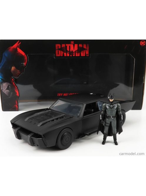 Jada - Batman Batmobile With Figure 2022 - The Batman Movie Matt Black