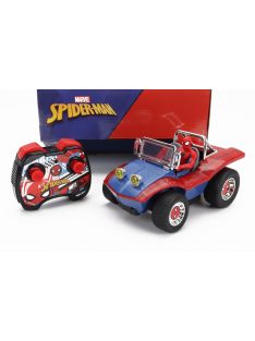   Jada - MAYERS MANX BUGGY WITH SPIDERMAN FIGURE MARVEL 1964 BLUE RED