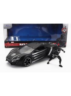   Jada - LYKAN HYPERSPORT WITH BLACK PANTHER FIGURE 2017 MATT BLACK