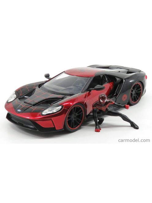 Jada - Ford Usa Gt 2017 With Spiderman Figure Red Blue