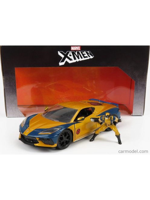 Jada - Chevrolet Corvette 2020 - Marvel X-Men Wolverine Gold Blue