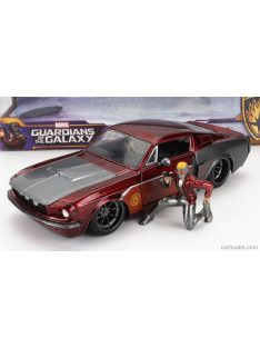   Jada - Ford Usa Mustang Gt500 Shelby 1967 With Star-Lord Figure Marvel Guardians Of The Galaxy Copper Grey