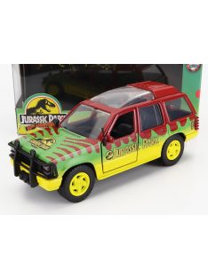 Jada - FORD USA EXPLORER JURASSIC PARK 1995 RED GREEN YELLOW