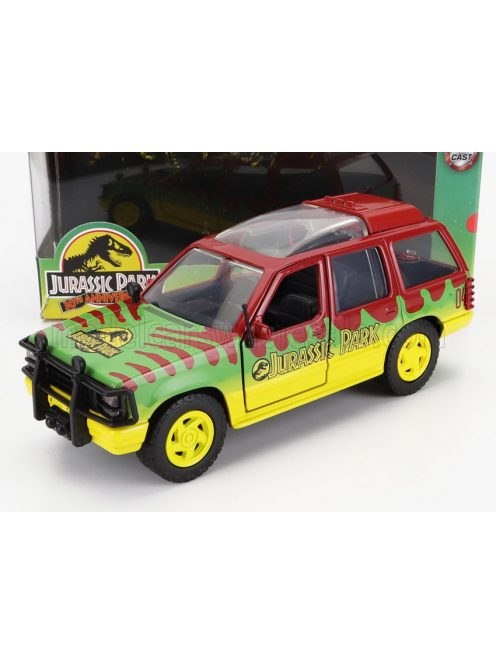 Jada - FORD USA EXPLORER JURASSIC PARK 1995 RED GREEN YELLOW