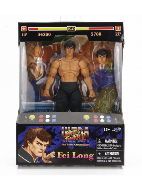 Jada - FIGURES FEI LONG - ULTRA STREET FIGHTER II - THE FINAL CHALLENGERS - CM. 15.5 - ACTION FIGURE BLACK PINK