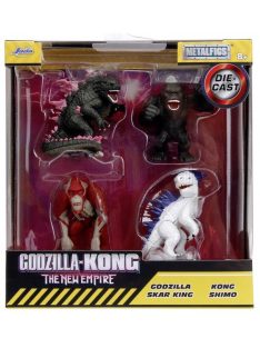   Jada - FIGURES SET 4X GODZILLA - SKAR KING - KONG - SHIMO - CM. 6.0 VARIOUS