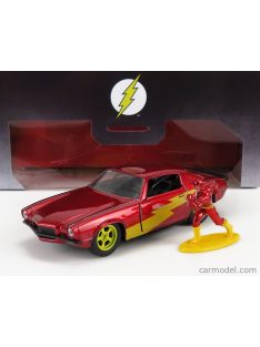   Jada - Chevrolet Camaro Coupe 1973 - With The Flash Figure Red Met Yellow