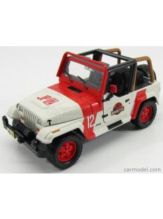   Jada - Jeep Wrangler Rubicon Open - Jurassic World Movie 2015 White Red