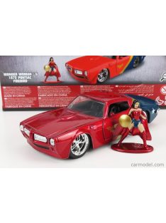   Jada - Pontiac Firebird With Wonder Woman Figure 1972 Red Blue