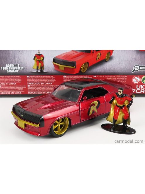 Jada - Chevrolet Camaro Coupe With Robin Figure 1969 Red