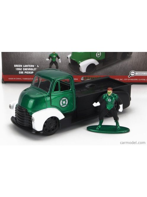 Jada - Chevrolet Coe Truck With Green Lantern Figure 1952 Green Black