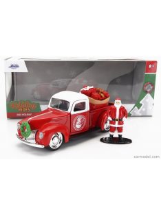   Jada - Ford Usa Pick-Up Christmas 1971 - Con Babbo Natale - With Santa Claus Figure Red White