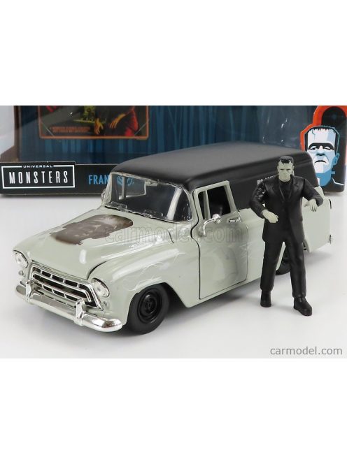 Jada - Chevrolet Suburban With Frankenstein Figure 1957 Grey Black