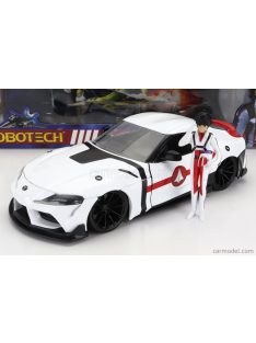   Jada - Toyota Supra With Rick Hunter Figure Robotech 2020 White Red