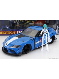   Jada - Toyota Supra With Max Sterling Figure Robotech 2020 Light Blue White