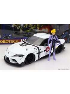   Jada - Toyota Supra With Roy Focker Figure Robotech 2020 White Black