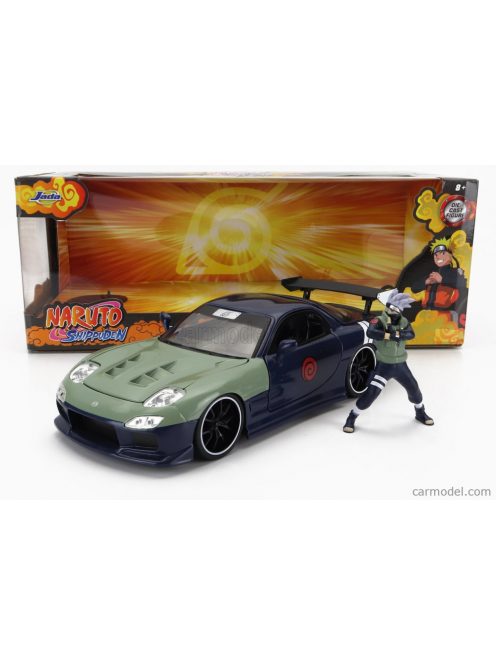 Jada - Mazda Rx-7 With Kakashi Hatake Figure 1993 Blue Green